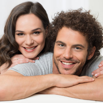 couple in love with beautiful smiles